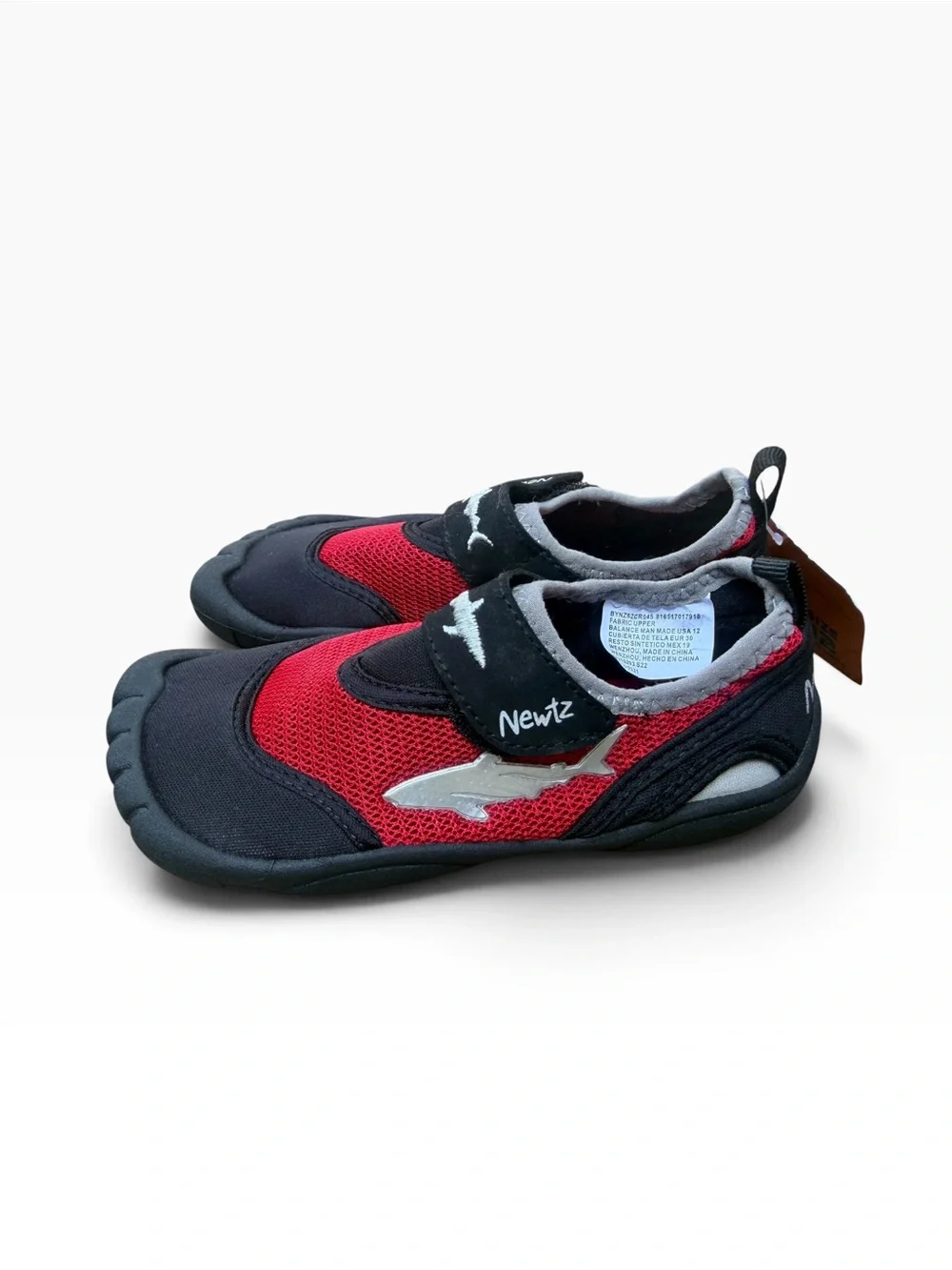 NEW Newtz water shoes size TODDLER BOY 12 color Red black resistant UPF 50+